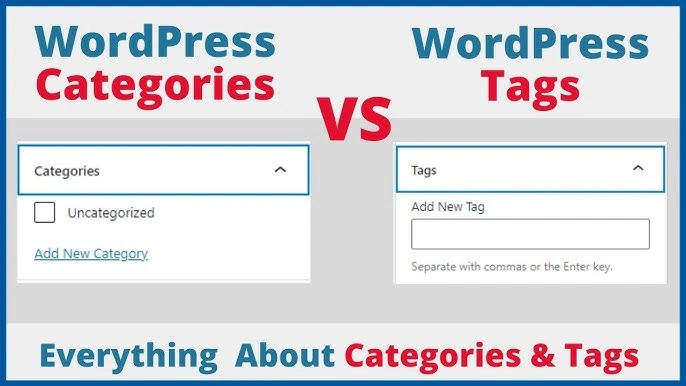 کاربرد و تفاوت برچسب و دسته بندی در وردپرس چیست؟