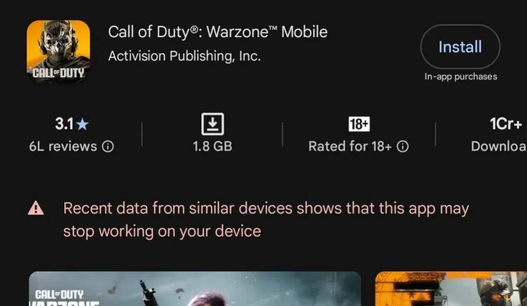 آموزش نصب بازی کال آف دیوتی وارزون موبایل در گوشی Poco X7 pro