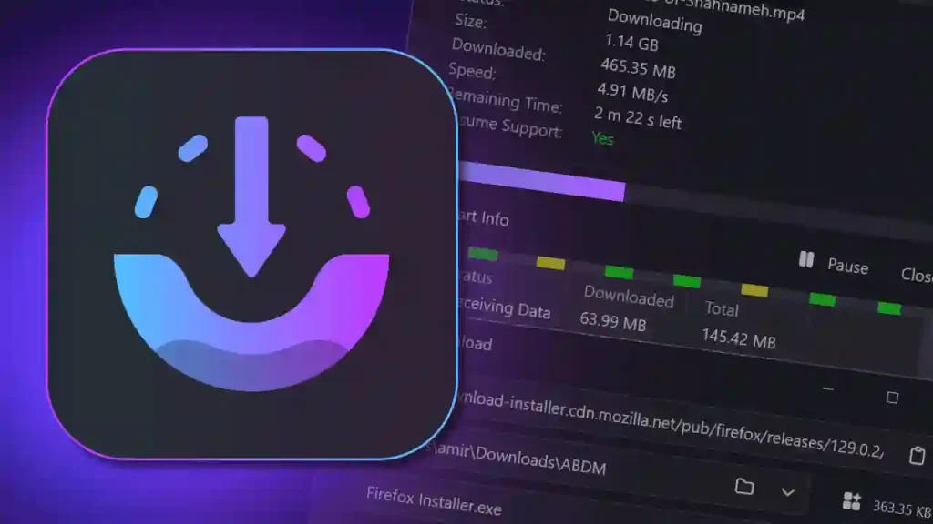 جایگزین ایرانی IDM برای دانلود منیجر: AB Downloader Manager