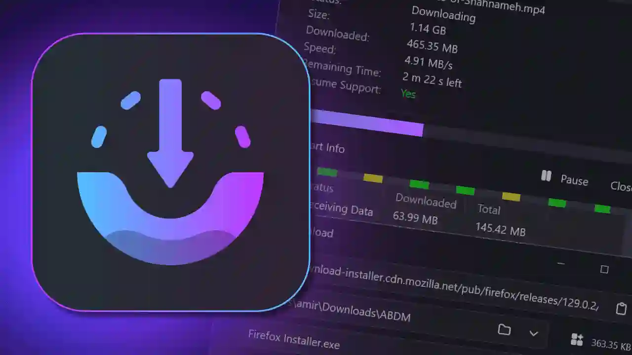 جایگزین ایرانی IDM برای دانلود منیجر: AB Downloader Manager