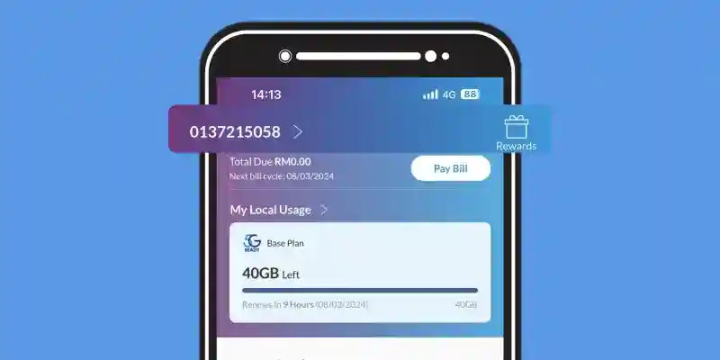 آموزش اپلیکیشن سلکام لایف برای مدیریت سیم کارت مالزی