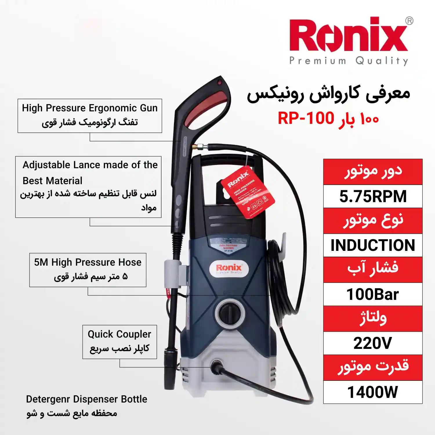 آنباکسینگ و بررسی کارواش رونیکس مدل RP-0100
