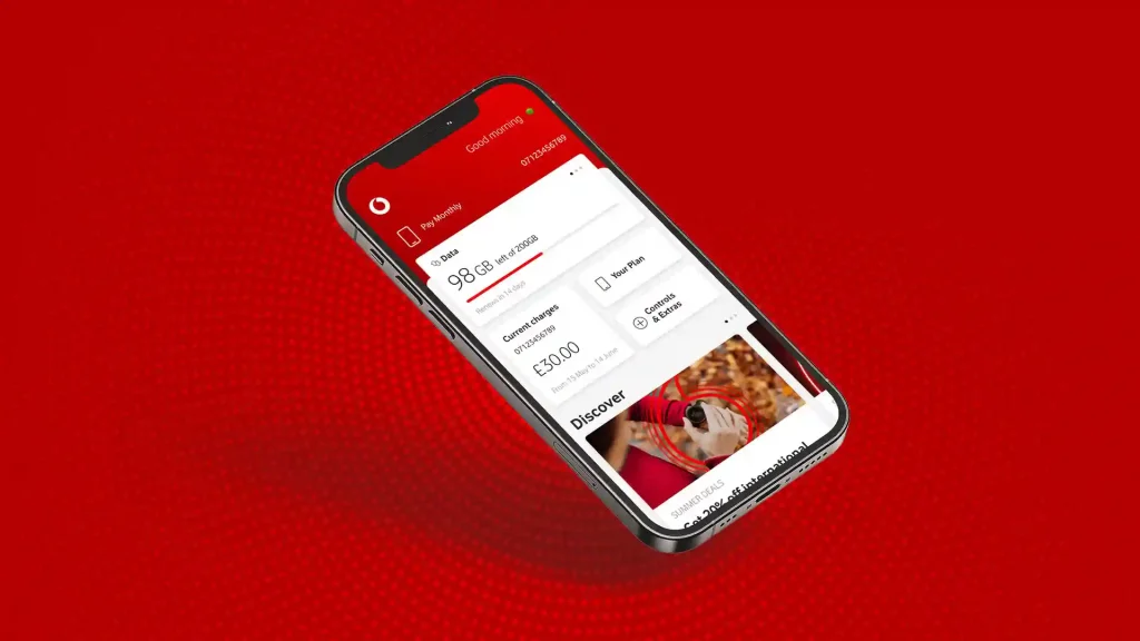 آموزش پنل سیم کارت ودافون انگلیس به نام My Vodafone