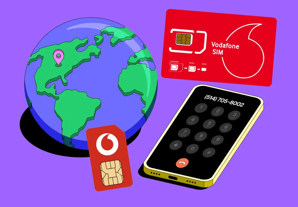 سیم کارت ودافون انگلیس | Vodafone با انتخاب شماره دلخواه
