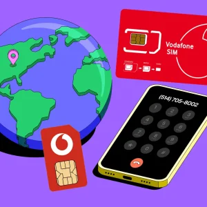 سیم کارت ودافون انگلیس | Vodafone با انتخاب شماره دلخواه