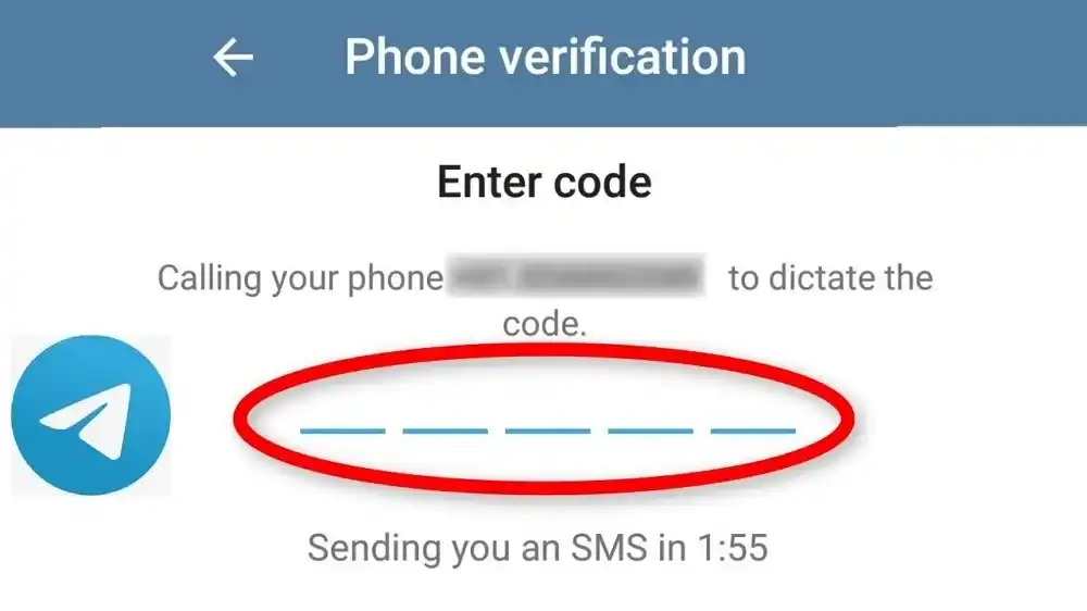 رفع مشکل دریافت کد ورود به تلگرام بدلیل هزینه بالا پیامک